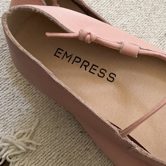 Empress Women's Pink Square-Toe Mary Jane Flats size 39 / 9 - Picture 4 of 6